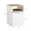 Armário de escritório SoBuy ASK08-WN com suporte para impressora 40 x 50 x 65 cm