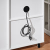 Suporte para impressora SoBuy ASK09-W com rodas, 2 gavetas, 1 porta de vidro, 75 x 40 x 76 cm