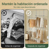 SoBuy KLS03-II-HG Barra Telescópica Perchero Burro Ropa Resistente Gris