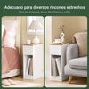 SoBuy FBT111-W Mesita de Noche Estrecha con cajón y Estante Blanco 20x35x60 cm