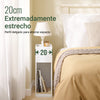 SoBuy FBT171-WN Mesita de Noche Estrecha con Cajón y Estante Blanco