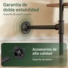 SoBuy KLS20-SCH Perchero de Pared con 2 Estantes MDF Negro 91,5x48x220cm