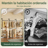 SoBuy KLS19-SCH Perchero de Pared con 4 Barras para Colgar Negro 265x48x220cm