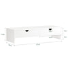 Suporte para monitor BBF02-W com 2 gavetas, pré-venda - SoBuy, branco