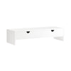 Suporte para monitor BBF02-W com 2 gavetas, pré-venda - SoBuy, branco