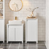 Cesto para roupa suja SoBuy BZR100-W com 1 cesto branco