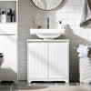 SoBuy BZR108-II-W Mueble para Debajo del Lavabo con 2 Puertas