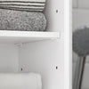 SoBuy BZR109-W Armario Alto de Baño con 1 Cesto y 1 Cajón