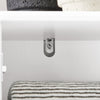 SoBuy BZR109-W Armario Alto de Baño con 1 Cesto y 1 Cajón