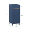 SoBuy BZR114-B Cesto para roupa suja com 1 cesto e 1 gaveta azul