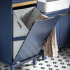 SoBuy BZR114-B Cesto para roupa suja com 1 cesto e 1 gaveta azul