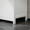 Armário de casa de banho SoBuy BZR121-W com 1 compartimento aberto e 2 portas