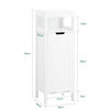 SoBuy BZR122-W Cesto para Ropa Suciacon 1 Cesto y 1 Estante Abierto Blanco