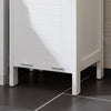 SoBuy BZR123-W Mueble Columna de Baño con 1 Cesto para Ropa Sucia y 2 Estantes