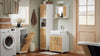 Armário de casa de banho SoBuy BZR127-W com 1 compartimento e 2 portas