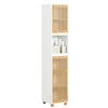 Armário de casa de banho SoBuy BZR127-W com 1 compartimento e 2 portas