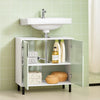 SoBuy BZR139-GR Mueble para Debajo del Lavabo Fregadero Verde y Blanco