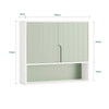 Armário de parede para casa de banho SoBuy BZR140-GR verde 60 x 15 x 54 cm