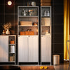 Pré-venda-SoBuy BZR155-W Armário de casa de banho alto com 2 portas, 3 prateleiras e 2 cestos, 60 x 30 x 170 cm