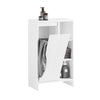 Armário de casa de banho SoBuy BZR156-W com 1 cesto e 3 compartimentos abertos 50 x 30 x 86 cm branco