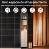 Armário de coluna para casa de banho SoBuy BZR158-W com 1 cesto branco 30 x 30 x 170 cm