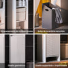 Armário de coluna para casa de banho SoBuy BZR158-W com 1 cesto branco 30 x 30 x 170 cm