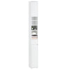 Armário de casa de banho alto SoBuy BZR160-W com 2 portas e 1 gaveta, branco