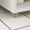 Armário de casa de banho alto SoBuy BZR160-W com 2 portas e 1 gaveta, branco