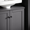 SoBuy BZR18-II-DG Mueble para Debajo del Lavabo Gris