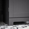 SoBuy BZR18-II-DG Mueble para Debajo del Lavabo Gris
