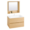 SoBuy BZR198-N Conjunto de Muebles de baño 2 piezas Armario Colgante + Espejo