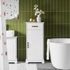 Armário de casa de banho estreito com gaveta SoBuy BZR207-W, branco, 42 x 30 x 93 cm