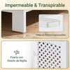 Armário de casa de banho alto SoBuy BZR209-W com 2 portas, branco