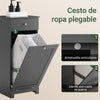 Cesto para roupa suja SoBuy BZR21-DG com uma gaveta, cinzento