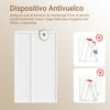 SoBuy BZR218-W Armario Baño Estrecho con 2 Cajones de Cesta Tela Blanco