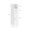SoBuy BZR219-W Armario Estrecho de Baño 20x20 cm Sostenedor de papel Higiénico