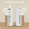 SoBuy BZR219-W Armario Estrecho de Baño 20x20 cm Sostenedor de papel Higiénico
