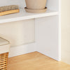 SoBuy BZR224-WN Mueble Lavadora con Barandilla Anticaída 66x60x127 cm Blanco