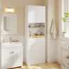 SoBuy BZR241-E-W Columna de baño blanca con 3 puertas 60x30x180 cm