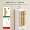 SoBuy BZR34-BW Armario Estrecho de Baño con Puertas de Bambú Blanco 20x20x180cm