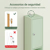 Armário de casa de banho SoBuy BZR34-II-GR com 5 prateleiras, 2 portas e 1 gaveta, verde