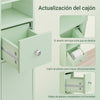 Armário de casa de banho SoBuy BZR34-II-GR com 5 prateleiras, 2 portas e 1 gaveta, verde