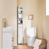 Armário alto para casa de banho SoBuy BZR34-KW, armário de arrumação para espaços pequenos, 20x20x145 cm, branco