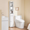 Armário alto para casa de banho SoBuy BZR34-KW, armário de arrumação para espaços pequenos, 20x20x145 cm, branco