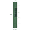 Armário de coluna para casa de banho SoBuy BZR34-II-SY com 5 prateleiras, verde