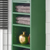 Armário de coluna para casa de banho SoBuy BZR34-II-SY com 5 prateleiras, verde