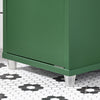 Armário de coluna para casa de banho SoBuy BZR34-II-SY com 5 prateleiras, verde