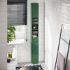 Armário de coluna para casa de banho SoBuy BZR34-II-SY com 5 prateleiras, verde