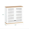 Armário de parede SoBuy BZR42-W com 2 portas, branco