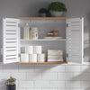 Armário de parede SoBuy BZR42-W com 2 portas, branco